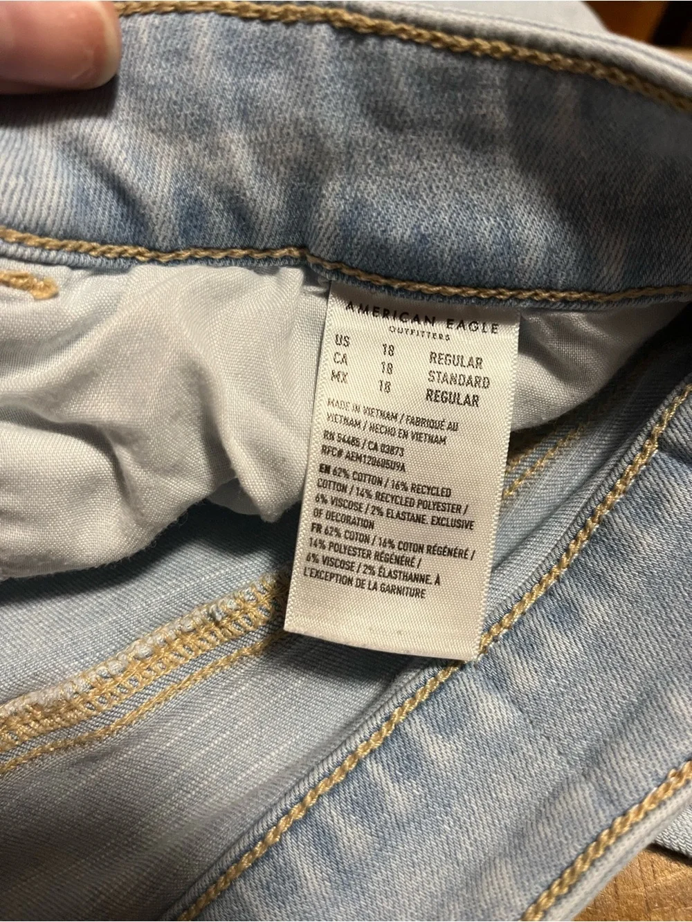 American Eagle High Rise Jegging Size 18